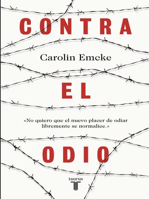 cover image of Contra el odio